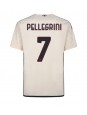 AS Roma Lorenzo Pellegrini #7 Replika Borta Kläder 2023-24 Kortärmad